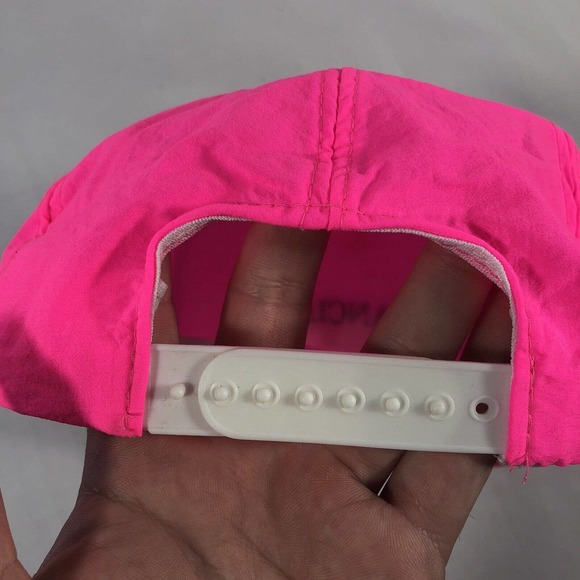 Vintage Financial Express Hat Cap Trucker Neon Pink SnapBack Mens One Size Fits - Picture 6 of 10